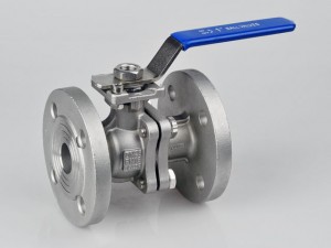 2PCS FLANGES BALL VALVE